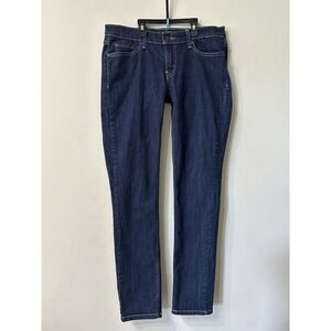 Levis 524 Too Superlow Jeans Women 11M Dark Wash Stretch Studded Pocket Y2K Low